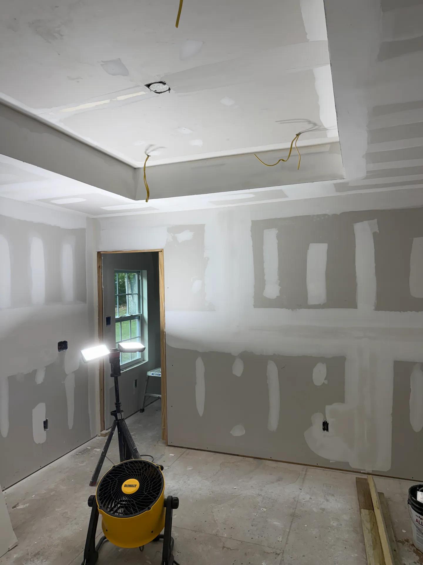 Drywall and sheetrock work completed by Modern Bayou Remodels
