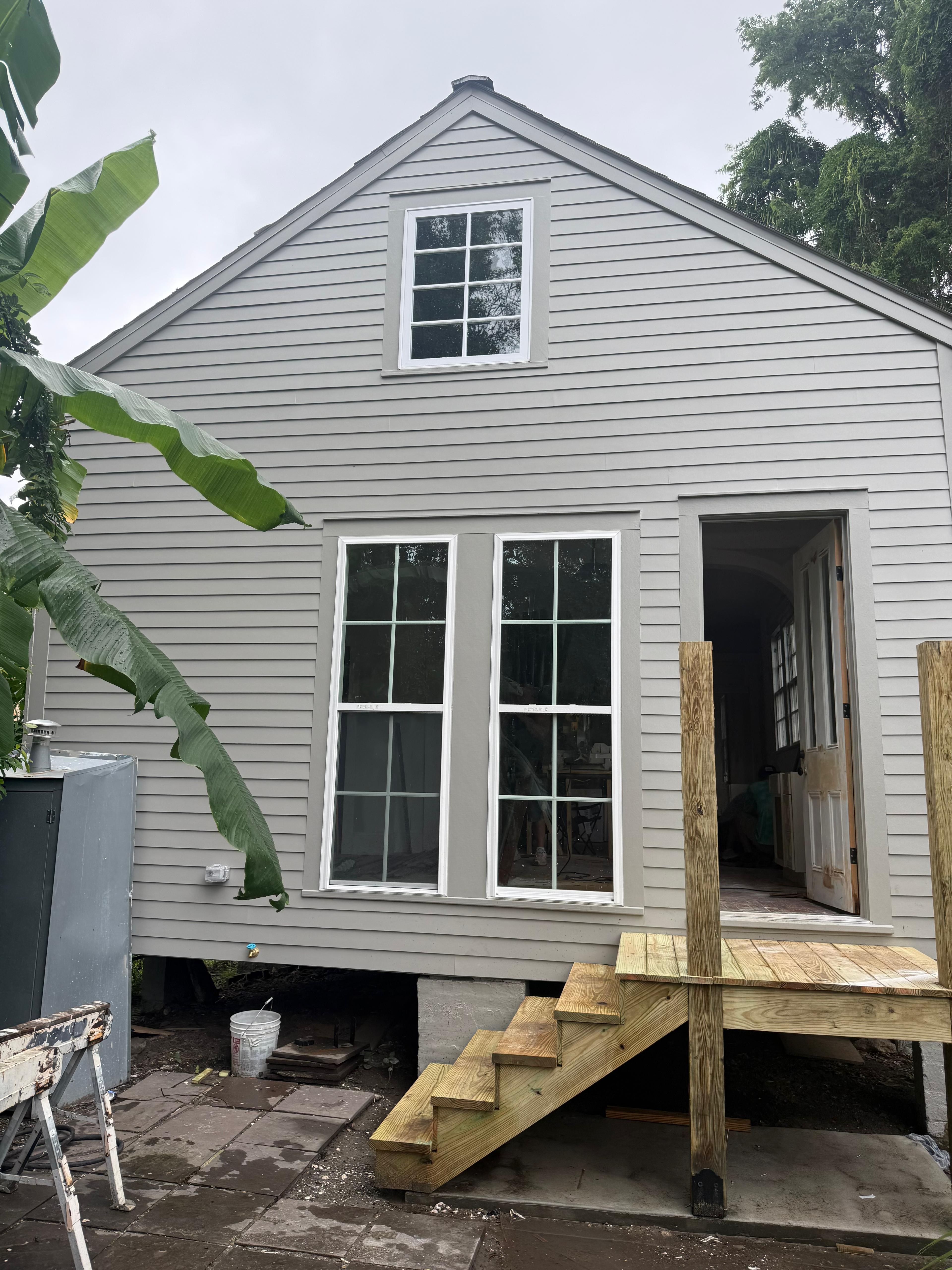 Exterior painting and siding, completed project by Modern Bayou Remodels