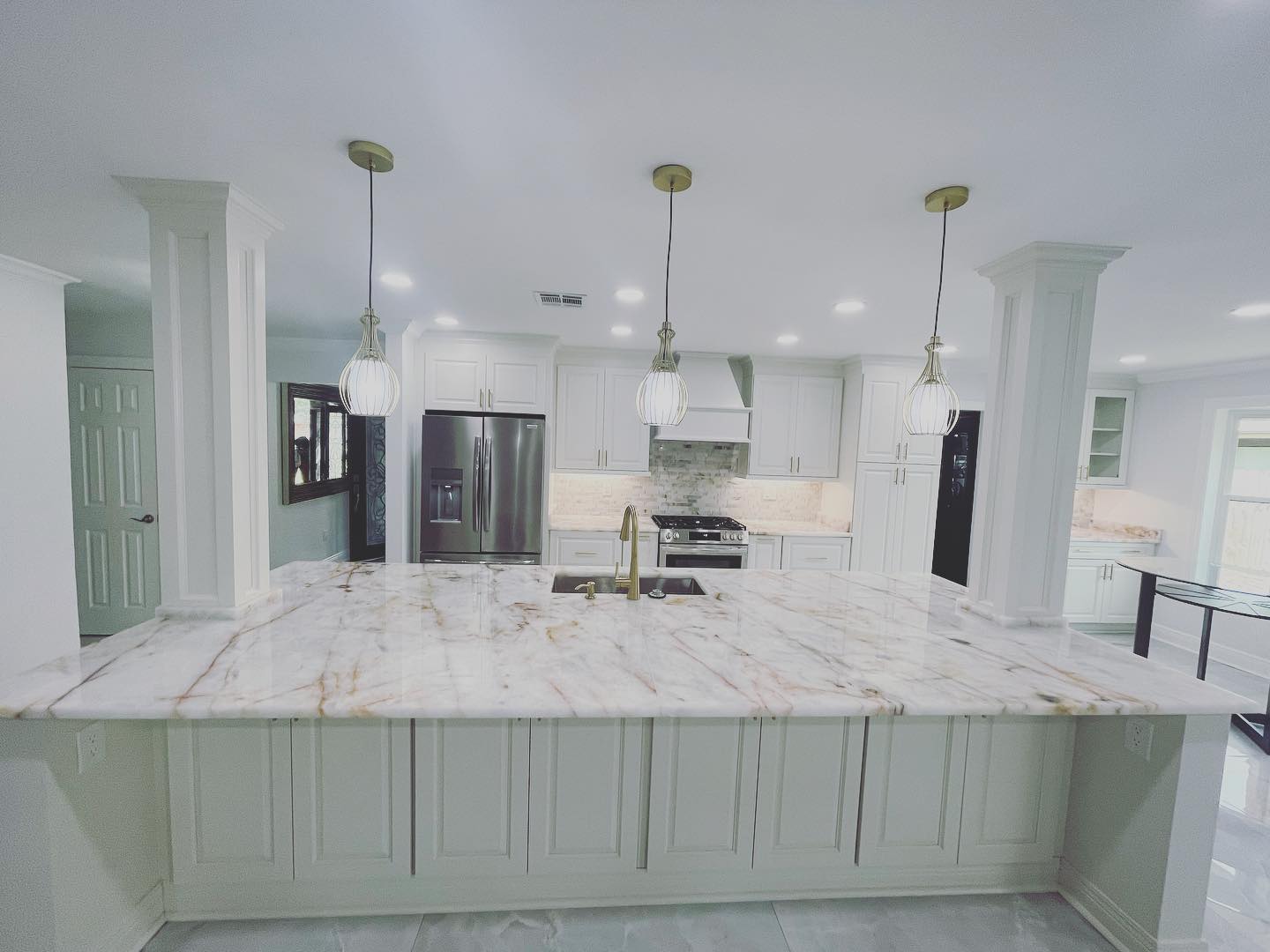 Full kitchen remodel completed by Modern Bayou Remodels, handyman and renovation services